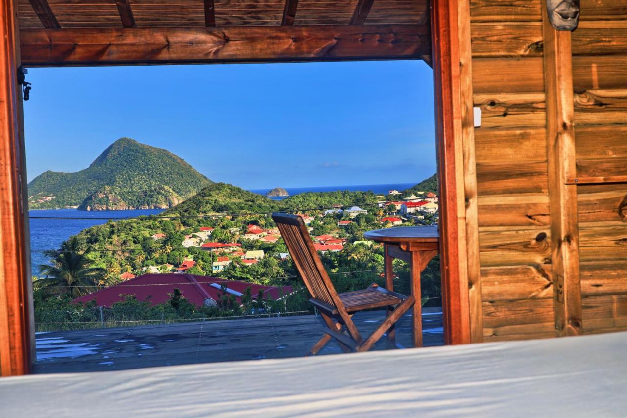 Ti Kaz Anoli Cottage En Bois Avec Vue Sur La Baie Terre-de-Bas Exterior foto